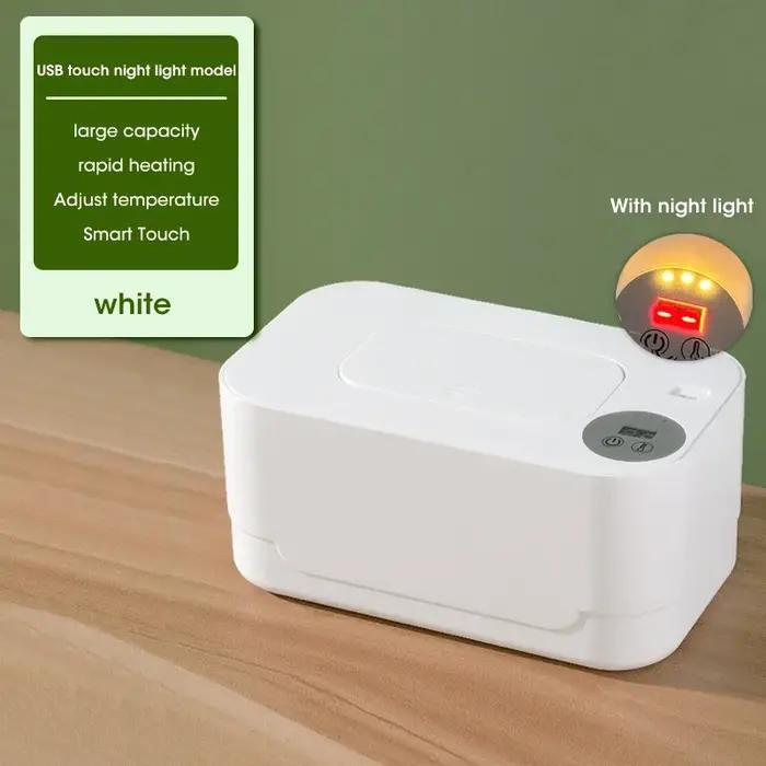 Chauffe-lingettes pour bébé avec affichage LED