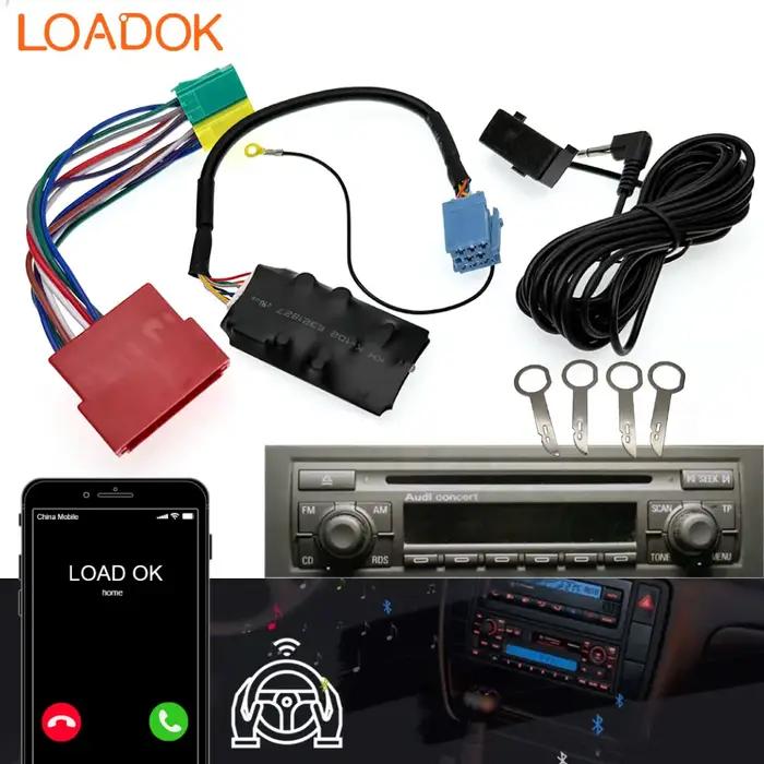 Voiture Bluetooth 5.0 AUX Mains Libres 8 Broches Adaptateur A2DP Musique Audio Câble Pour Audi A3 8L