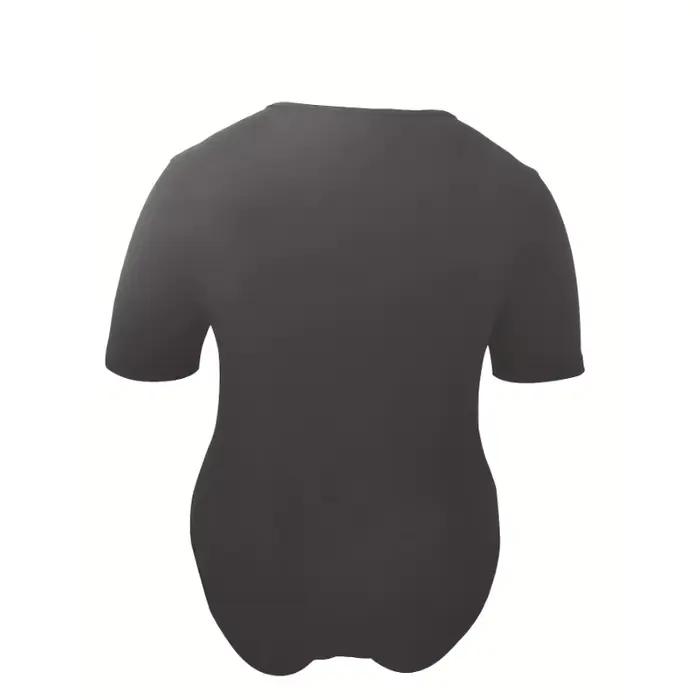Body de sport pour femmes, combinaison amincissante, col rond, taille serrée, manches courtes, sous-vêtements de contour Sexy, grande taille 1XL-5XL