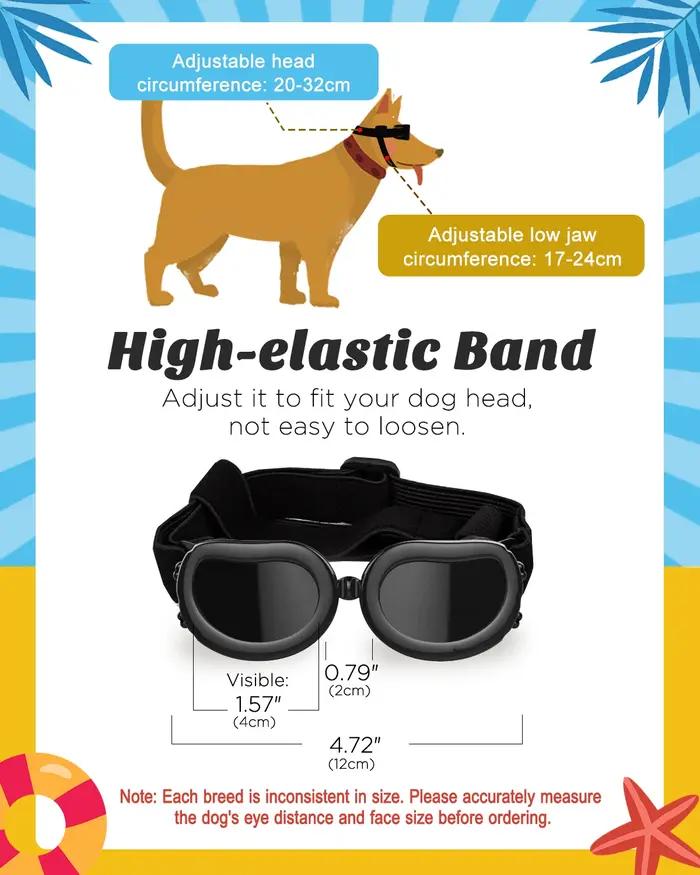 Lewondr Lunettes de soleil pour chiens de petite raie