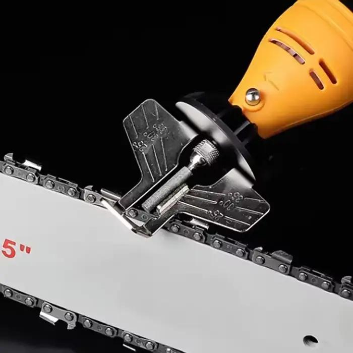 Kit d'affûtage de tronçonneuse en acier rapide pour tronçonneuse et outils de meulage à offrir pour bricoleurs et artisans travaux du bois