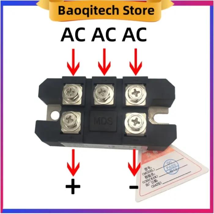 Pont redresseur triphasé MDS100A, 12V 24V 36V 48V 60V 110V 200V, spécial pour extensions de gamme de véhicules électriques