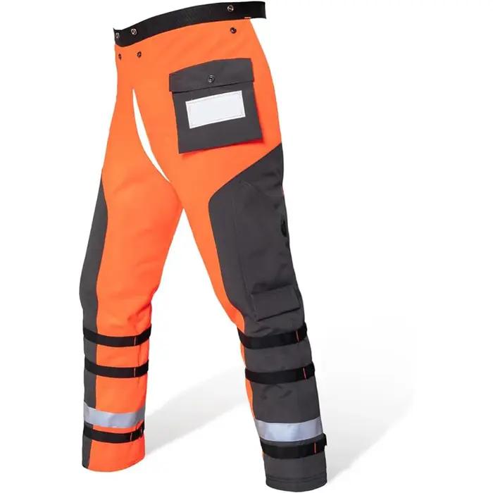 Pantalon de tronçonneuse en 9 couches de protection avec ceinture réglable et sangles de jambe pour hommes et femmes polyvalent en sécurité et confort pour diverses tâches de coupe