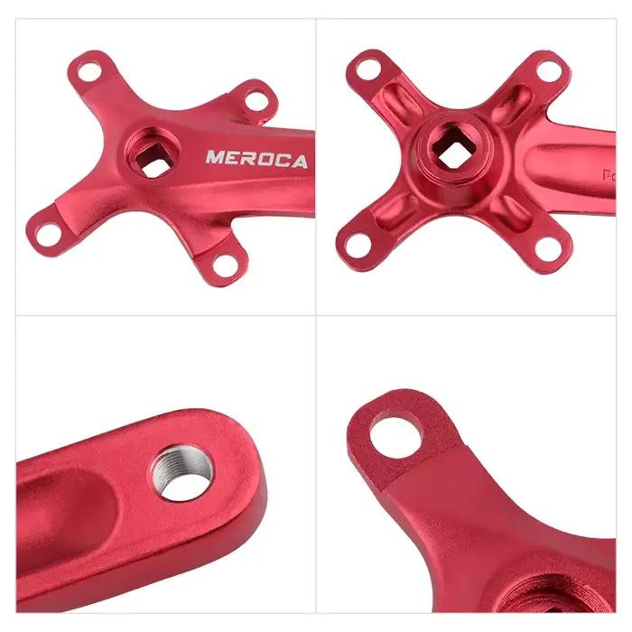 MEROCA vélo manivelle roue à chaîne 104BCD vtt vélo pédalier en alliage d'aluminium avec fond 170mm