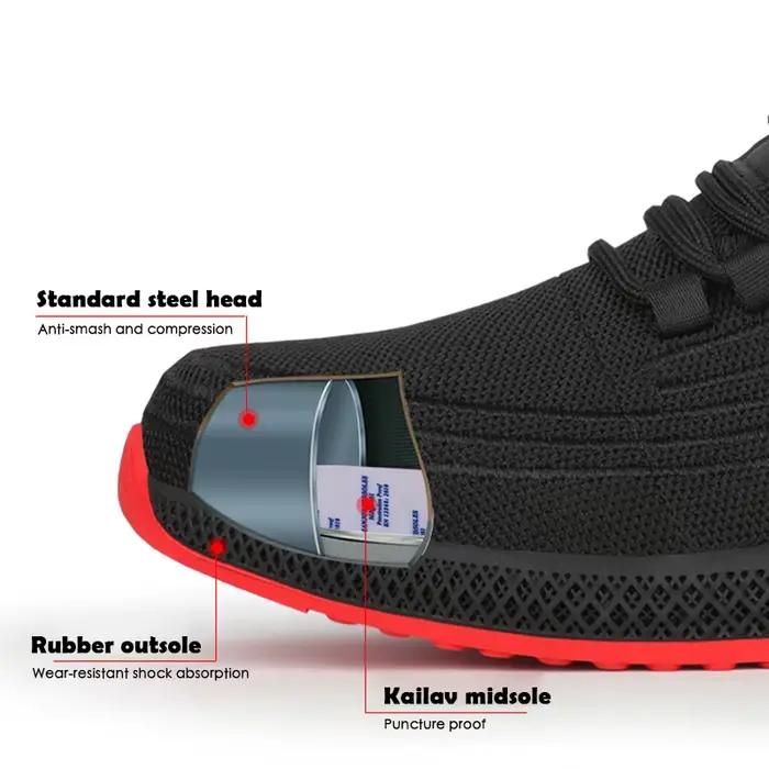 Chaussures de sécurité avec Parker en métal pour hommes