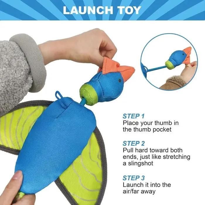 Chien interactif en tissu Oxford pour lancer et attraper