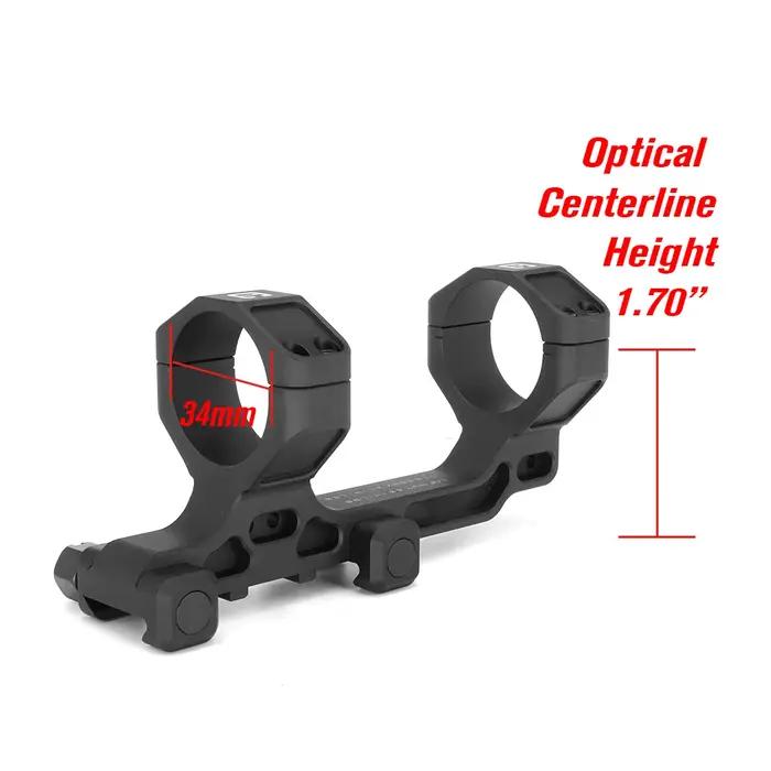 Support de lunette de visée modulaire avec marquages originaux complets, Armes à feu de chasse, Airsoft Wargame, Tube DulC1, 1.54 ", 1.70", 30mm, 34mm
