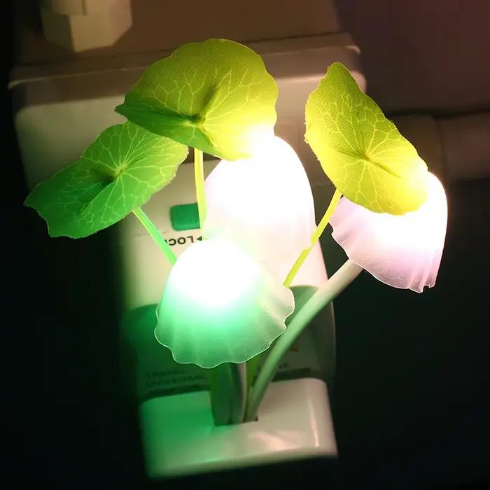 3 LED mur lumière-contrôle capteur veilleuses Induction rêve Fung champignon lampes maison chambre d