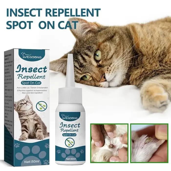 Gouttes anti-puces pour animaux de compagnie, 1/3/5 pièces, Anti-puisse, chats, tiques, élimination des acariens, soulage les démangeaisons des chiens, traitement des vers de sonnette, élimination des