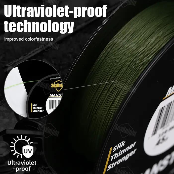 SeaKnight marque W8 II série 500M 8 brins ligne de pêche ligne PE tressée avancée anti-UV revêtement