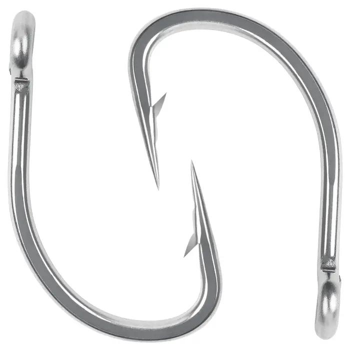Hameçons circulaires en acier inoxydable pour la pêche en eau salée, lot de 15 pièces, accessoire po