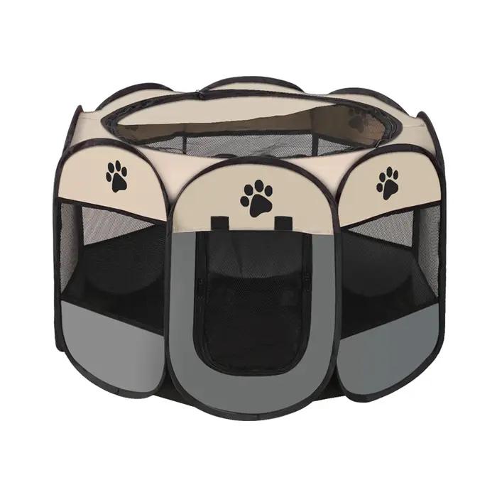 Clôture Octogonale Portable et Pliable pour Animaux de Compagnie