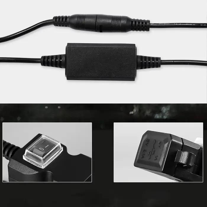 Adaptateur de chargeur de guidon de moto double USB 12V-24V, prise d'alimentation étanche pour iphon