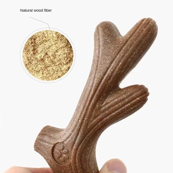 Bois de pin bois de cerf chien jouets à mâcher pour mâcher agressif chien bâton à mâcher Indestructible résistant Durable chien jouets cadeau