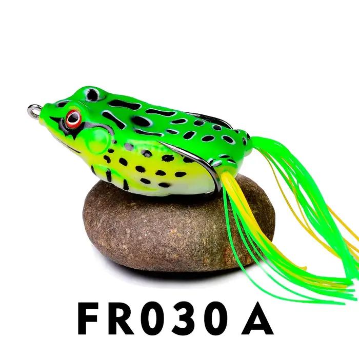 Leurre de pêche en forme de grenouille plastique souple avec yeux 3D pour pêche en mer plage lac rivière réservoir d'étang stream occasions spéciales