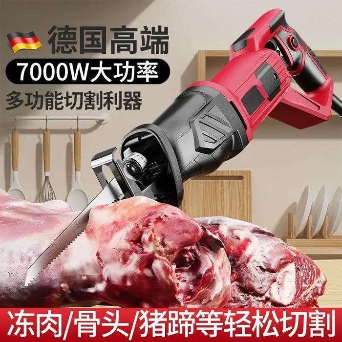 Scie à os de boucher robuste – Coupe à travers la viande congelée et les os durs