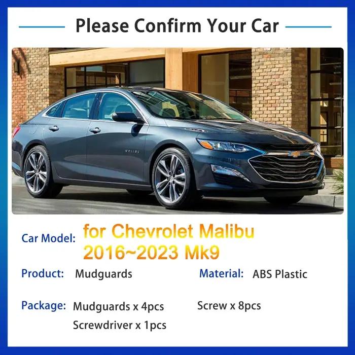 4x pour Chevrolet Malibu 2016 2017 2018 2019 2020 2021 2022 2023 Mk9 garde-boue garde-boue rabat gar