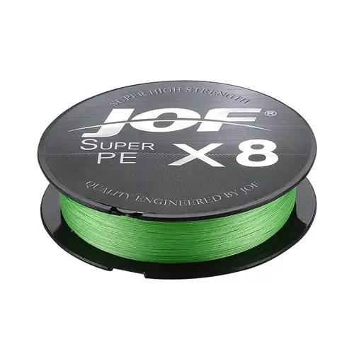 JOF X8 150M 300M 500M ligne de pêche tressée 8 brins multicolore Multifilament eau salée PE Line15 20 30 40 60 80 100LB