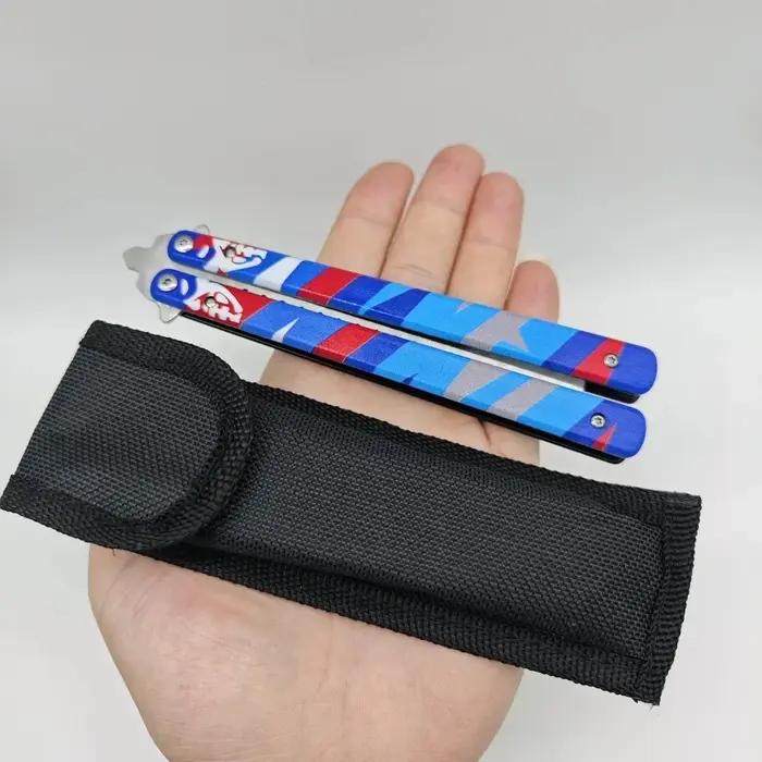 Jouet artisanal de périphériques de jeu Valorant de 23CM, couteau d'entraînement Balisong, modèle d'
