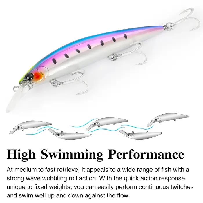 TSURINOYA 110mm 37g vairon coulant Max 80m leurres de pêche longue coulée pêche en mer appât dur art