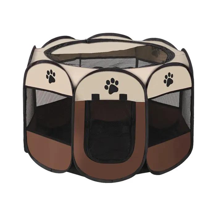 Clôture Octogonale Portable et Pliable pour Animaux de Compagnie