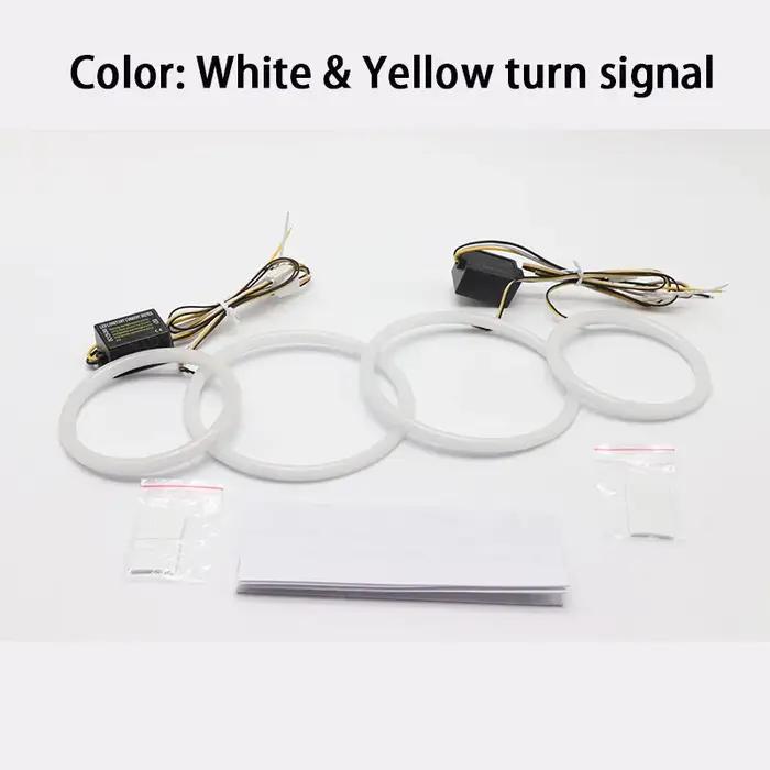 Kit DRL d'anneau d'oeil d'ange LED de commutation de lumière en coton SMD pour BMW E60 E61 LCI 528i 530i 535i 550i 2007