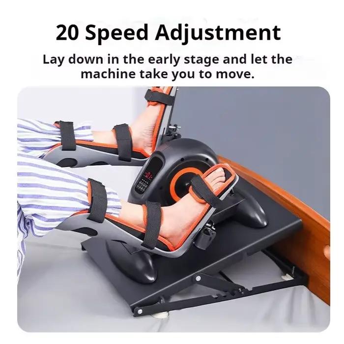 Tapis roulant électrique, machine à pédales pour les jambes, ceinture de soutien articulaire et équipement d'entraînement des pieds, pour la rééducation des personnes âgées