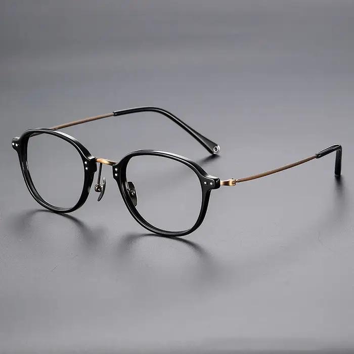 Lunettes rétro à monture ovale ultralégère