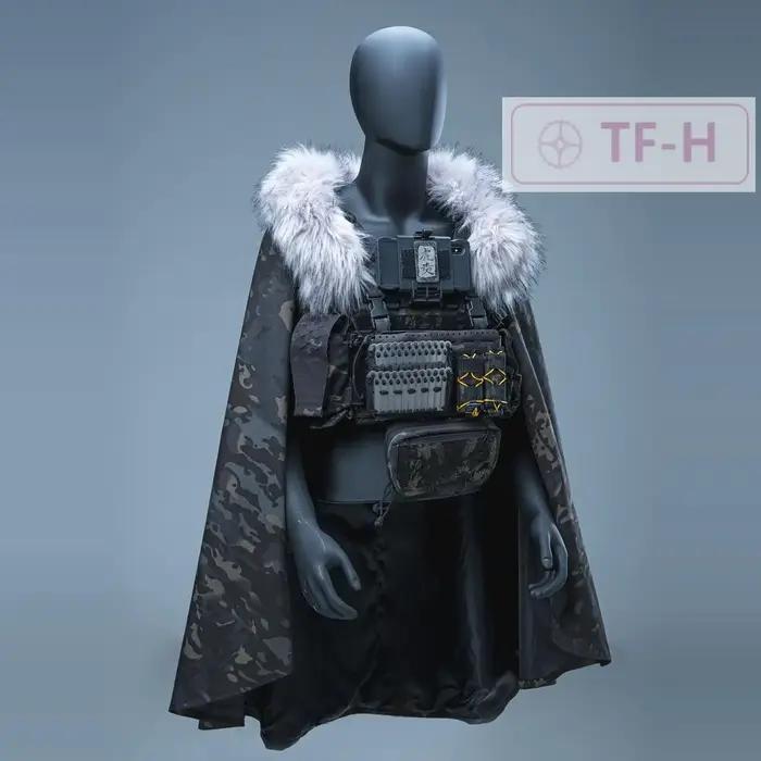 Gilet de chasse extérieur avec cape intégrée compatible Molle