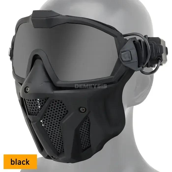 Masque Airsoft lunettes détachables avec ventilateur Anti-buée