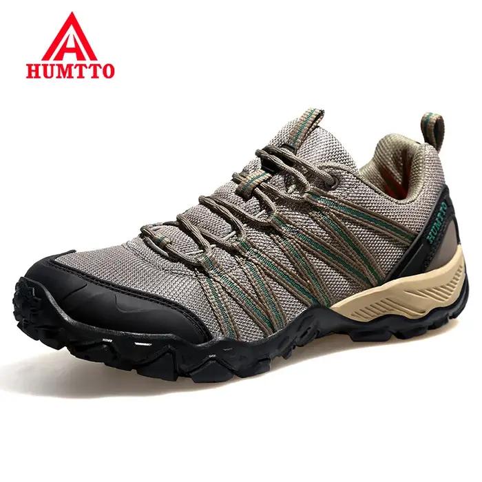 Chaussures de randonnée pour homme HUMTTO, soldes, été, respirantes, en cuir, pour la chasse, le tre