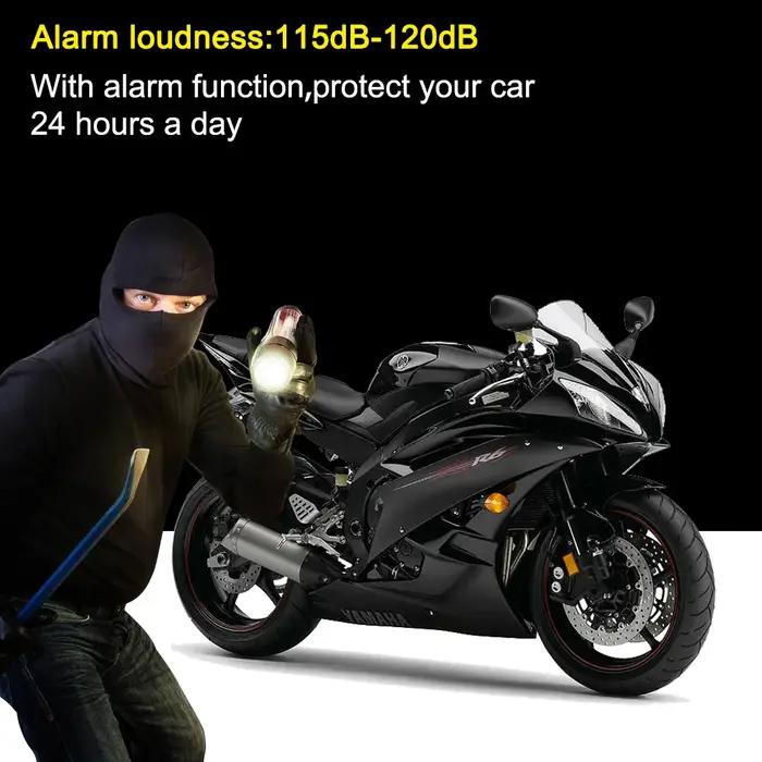 Système d'alarme de sécurité télécommandé protection contre le vol pour moto scooter vélo brake rotor locks sécurité voyages occasions spéciales