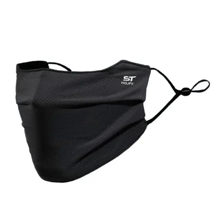 Écran Facial UV Lavable et Réutilisable Masque de Protection Solaire en Nylon Technique pour Hommes Activités Extérieures Occasions Spéciales