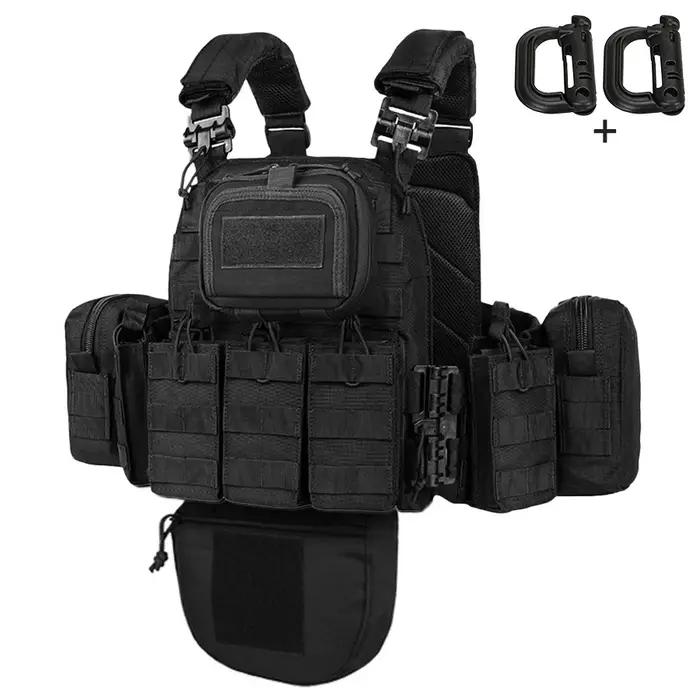 Gilet de chasse d'extérieur avec 2 poches à eau, multiples spécifications, amovible, et incluant un