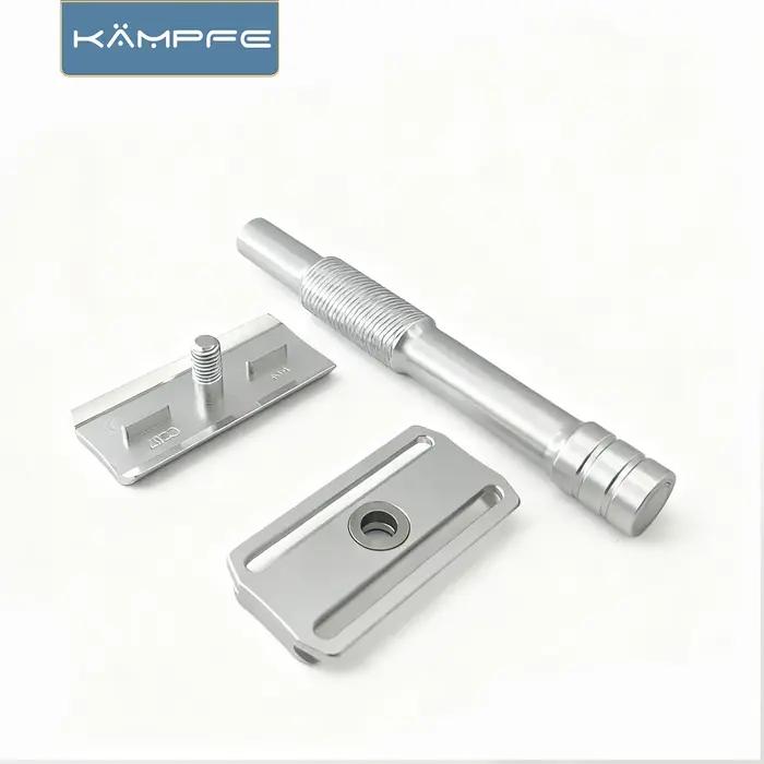 Rasoir vintage Kampfe à double tranchant, antidérapant, en aluminium, pour rasage humide, classique
