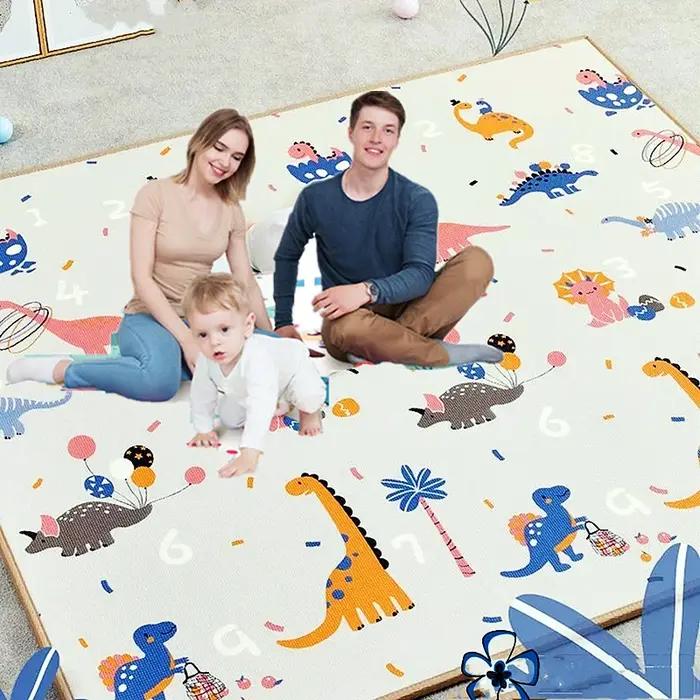 Tapis de jeu pour enfants 200x1 0/180x1 0/180x120cm tapis de sécurité épais tapis de jeu rampant ami