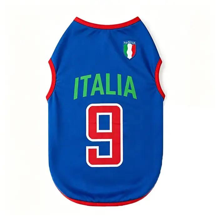 Maillot de sport pour chien avec numéro imprimé