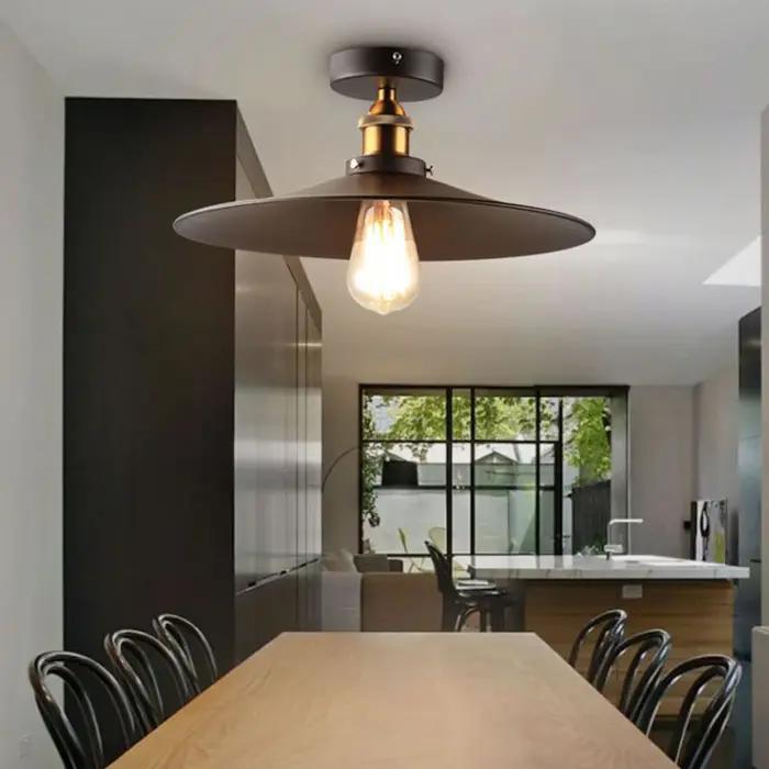Plafonnier industriel vintage pour loft, lampe de campagne américaine, luminaires pour la maison, éc
