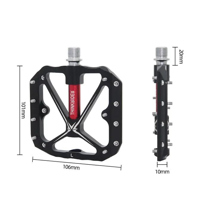 ThinkRider – pédales de vélo à 3 roulements scellés, pédales de vélo plates, vtt, route, vtt, access