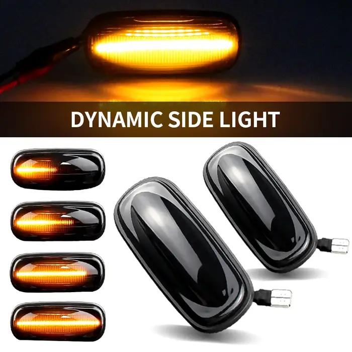 2 pièces pour Land Rover Defender Freelander Discovery 2 lentille fumée LED feu de position latéral