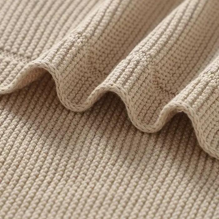 Toutes les saisons bébé couvertures multifonction coton nouveau-né garçon fille solide poussette pép