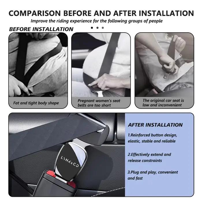 Pour LYNK&CO : Prolongateur de ceinture de sécurité, boucle de verrouillage de ceinture de sécurité, accessoires automobiles 01 Phev 02 03+ 05 06 09 EM-P PHEV 09