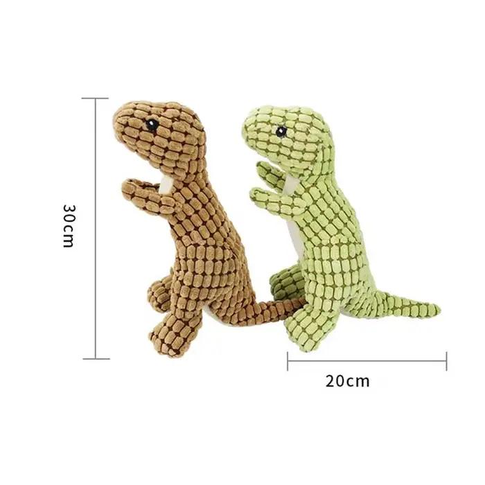 Jouet en peluche dinosaure drôle pour chiens chats et chihuahua occasionnellement résistant à l'eau usage polyvalent entrainement vocal occassions spéciales