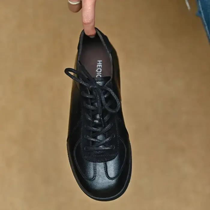 Chaussures d'entraînement allemandes en cuir véritable, ballerines pour femmes, daim rétro, baskets
