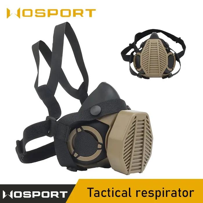 Protective Tactical Respirator Protective Mask HEPA Filtration Half Face Gas Mas