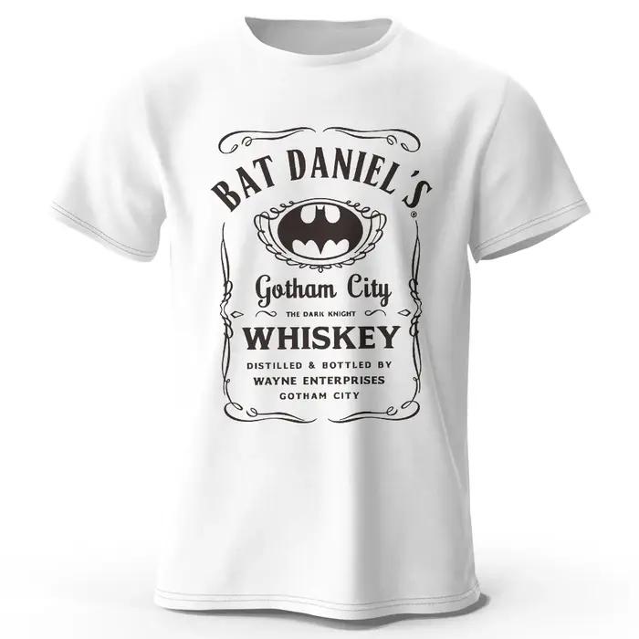T-shirt Gotham City en coton peigné imprimé avec design urbain et style décontracté pour homme pour diverses occasions sociales et quotidiennes