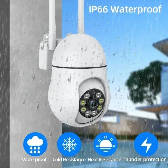 Caméra WiFi TUYA 5MP extérieure - Surveillance sécurité couleur nuit avec tracking IA et audio bidirectionnel