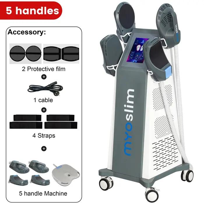 Appareil de stimulation musculaire HI-MT EMS Neo, professionnel, MYOslim, électromagnétique, 4 poignées, équipement de beauté pour sculpter le corps