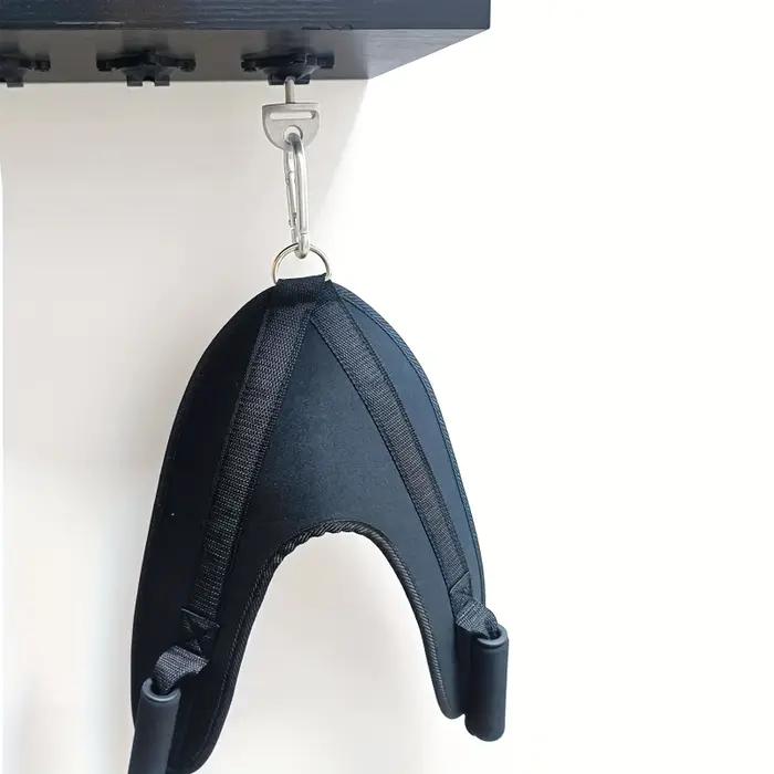 Sangle d'entraînement abdominale pour machine à câble avec support de cou rembourré pour exercices à domicile et équipement de gym