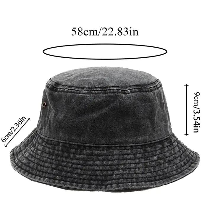 Chapeau de pêcheur - Ajustement réglable, fabriqué en matériau adhésif, avec un motif lune, adapté aux activités de plein air et